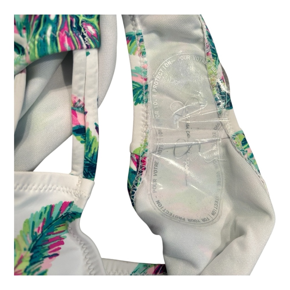 Jessica Simpson Women's Jungle Cruise Beaded Tropical-Print 1-Piece Swimsuit. S - Picture 3 of 6